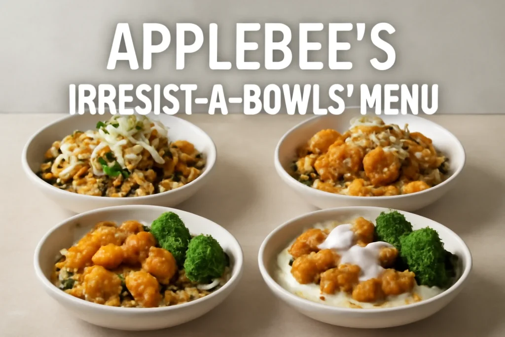 Applebees Irresist-A-Bowls® Menu