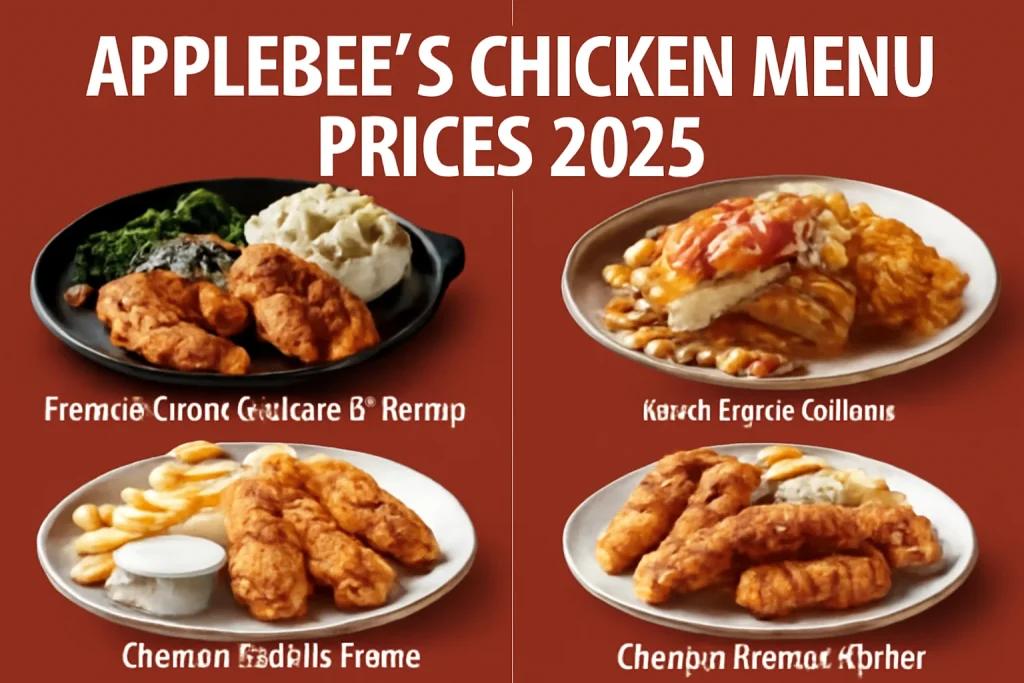 Applebees chicken menu