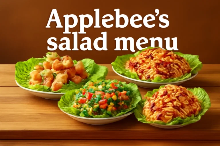 Applebees salads menu with prices