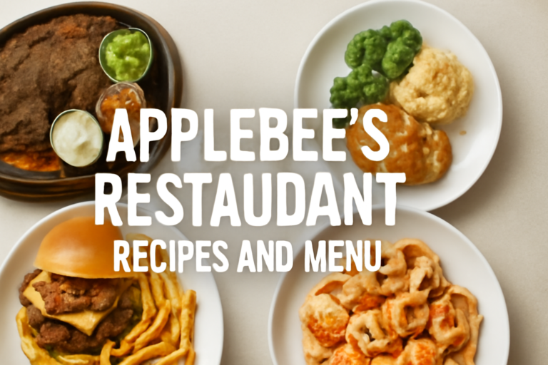Applebee's Restaurant Recipes and Menu